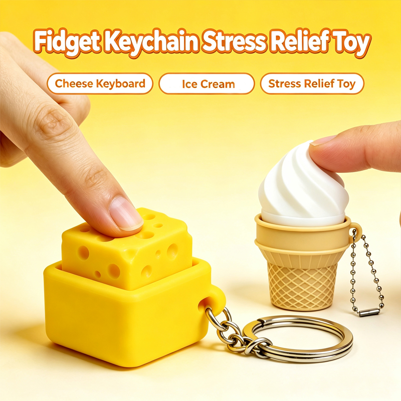 3D Printing Idea - 3D Printed Fidget Clicker Keychain Mini