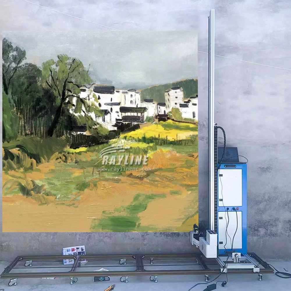 3D Printing Glass - 3D Vertical UV Wall Printing Machine