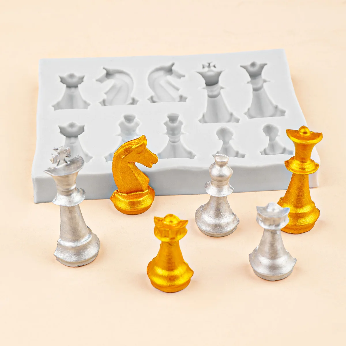 3D Printing Chess - 10-hole 3d Chess Silicone Mold DIY