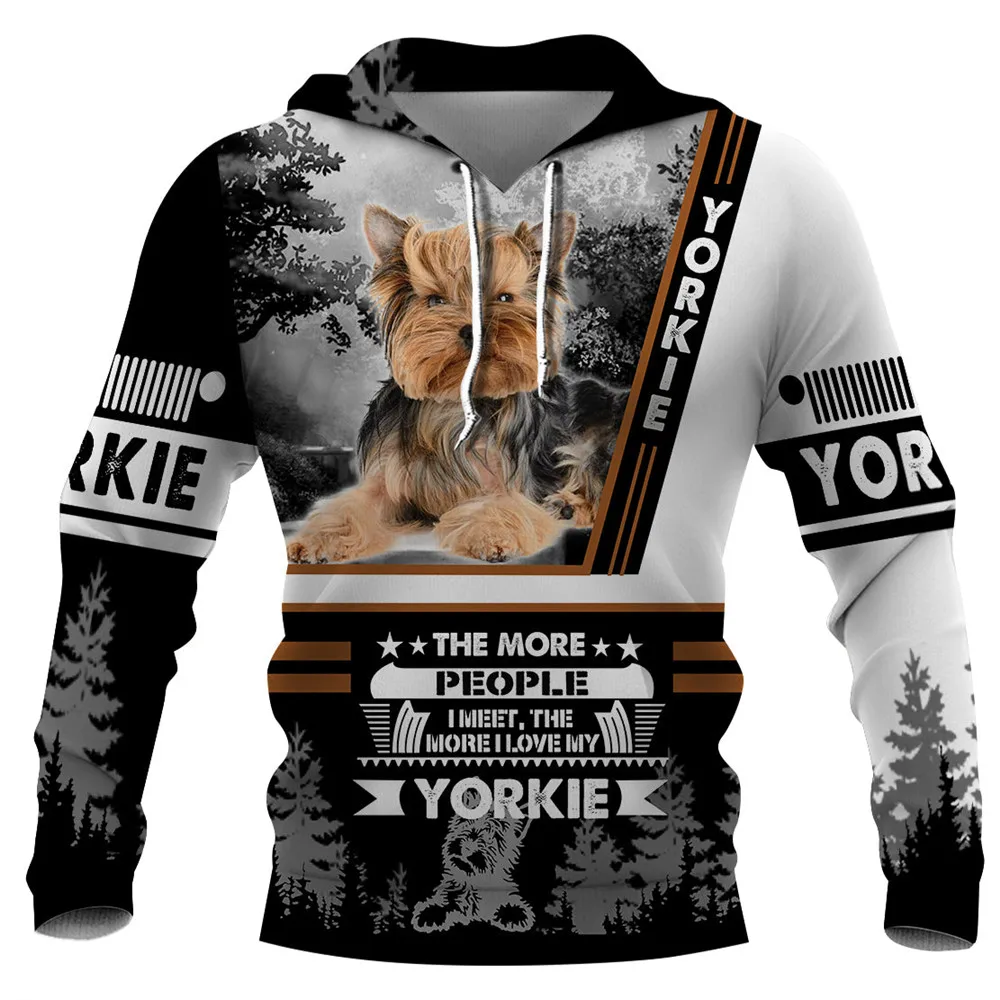 3D Printing Yorkshire - HX Animals Dog Yorkshire Terrier Hoodies
