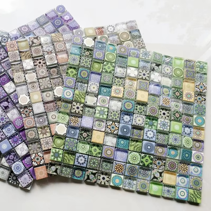 3D Printing Glass - Crystal Glass Mosaic Tile for Bathroom