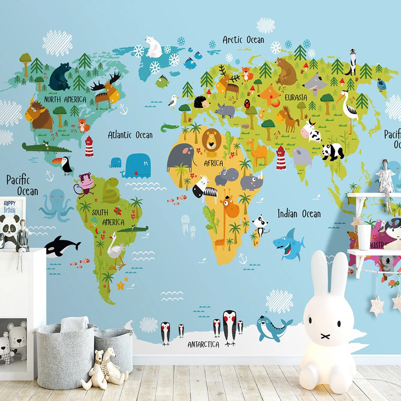 3D Printing House - Custom 3D Wallpaper Cartoon Animal World