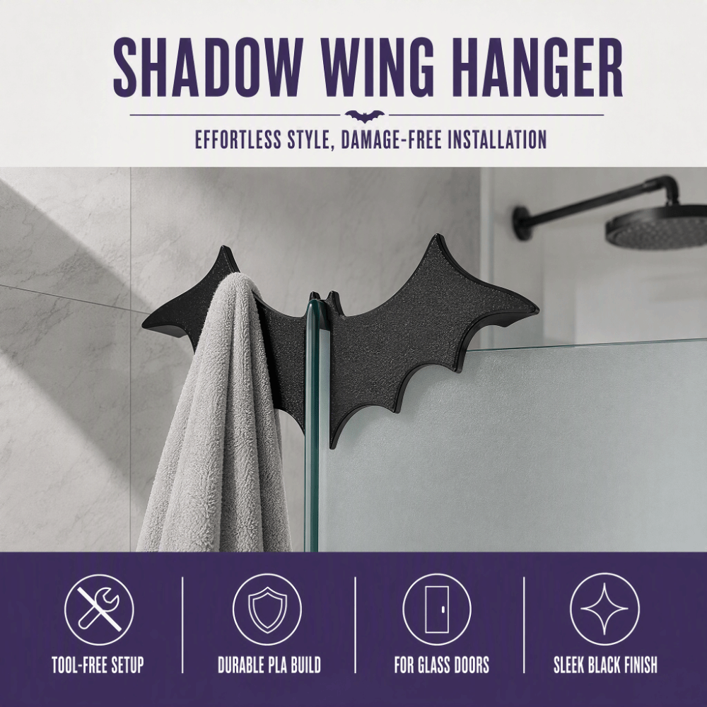 3D Printing Glass - 3D Print Halloween Bat Bathroom Hook