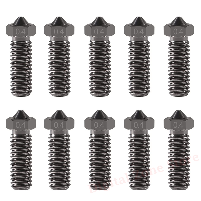 3D Printing Xyz - 10pcs V6 Hardened Steel Volcano Nozzle
