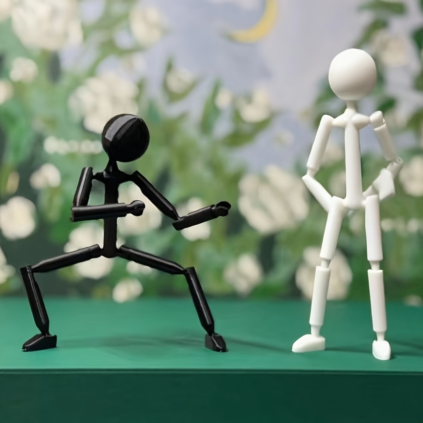 3D Printing Mockup - 3D Printed Articulated Sketch Mannequin Poseable
