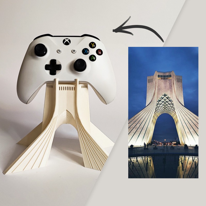 3D Printing Xbox Controller Holder - Controller Holder Customized Architectural Model Desktop