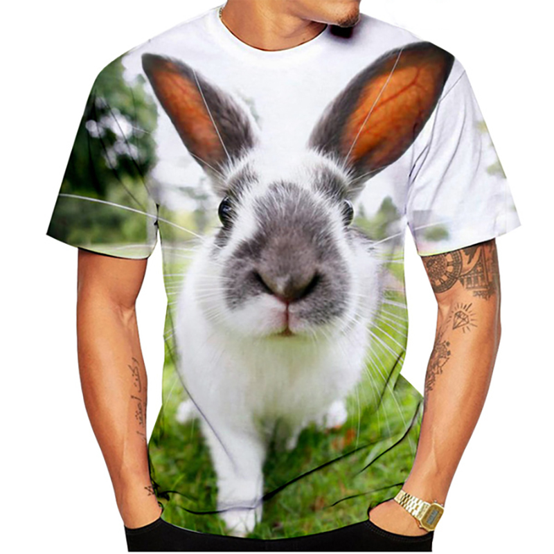 Fashion Cute Rabbit 3D Print T - огляд і ціна 3D Printing Rabbit