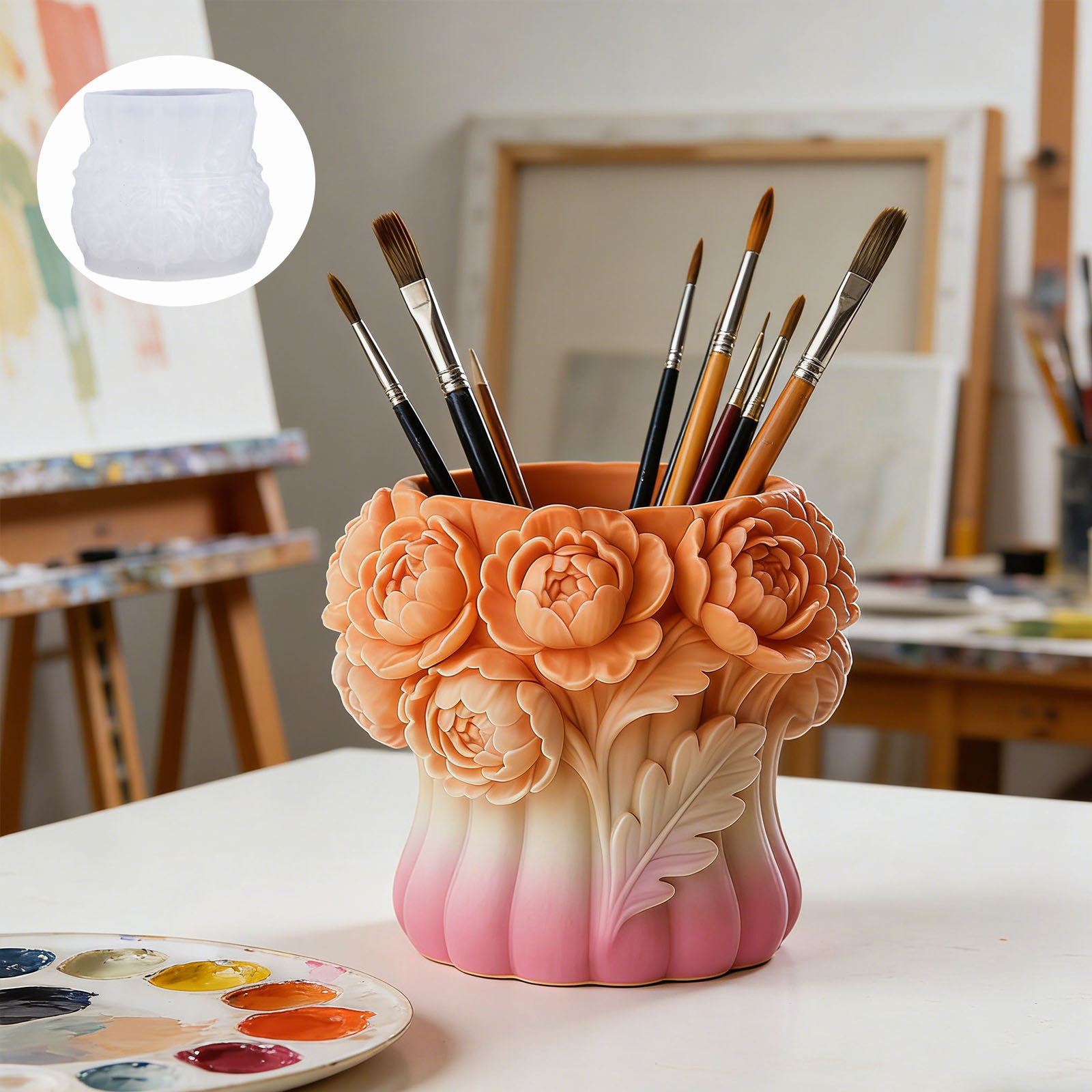 3D Rose Flower Vase Silicone M - огляд і ціна 3D Printing Vase