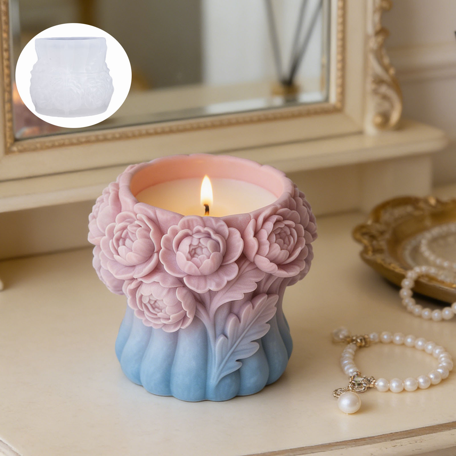 3D Rose Flower Vase Silicone M - огляд і ціна 3D Printing Vase