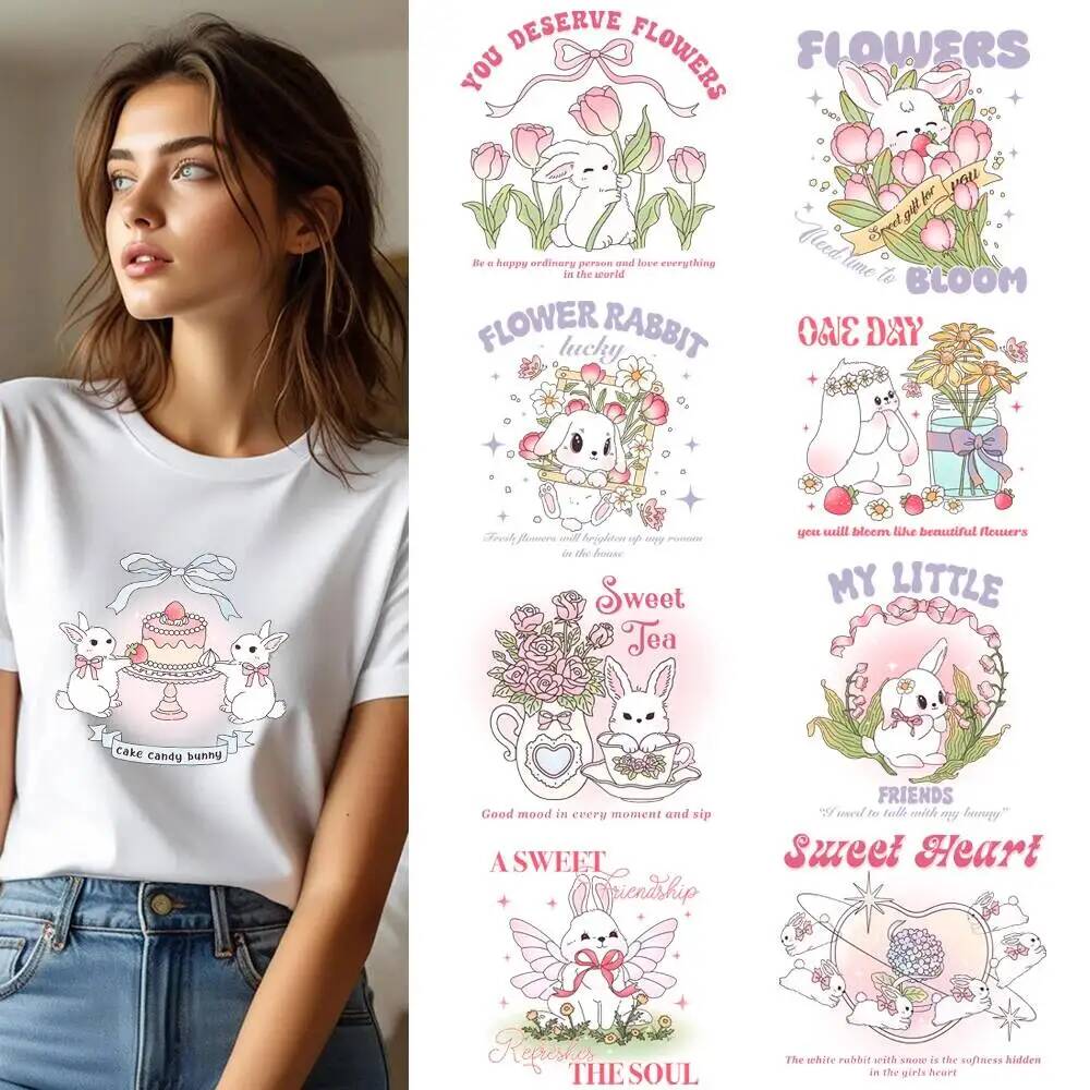 25CM Cartoon Sweet Pink Tulip  - огляд і ціна 3D Printing Rabbit