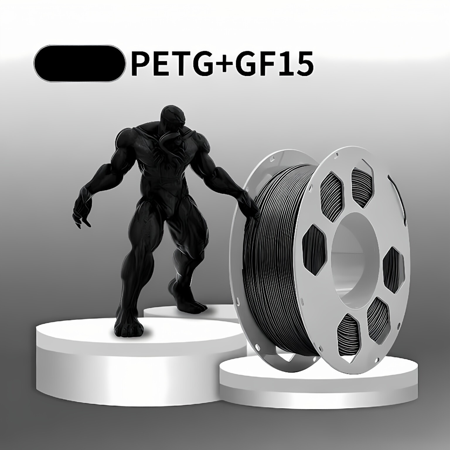 1KG High Speed PETG GF Filamen - огляд і ціна 3D Printing Glass