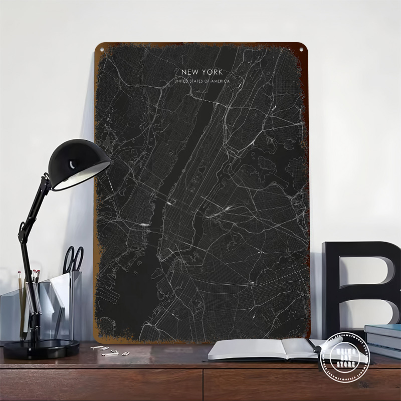 Silver New York Street Map 3D  - огляд і ціна 3D Printing York