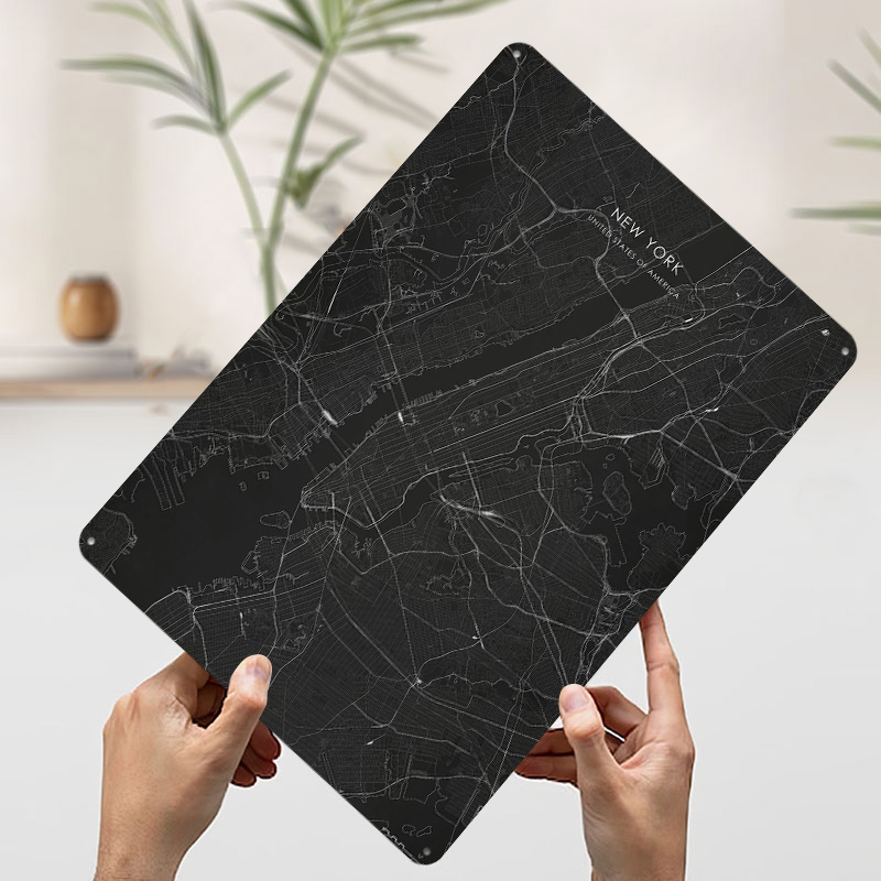 Silver New York Street Map 3D  - огляд і ціна 3D Printing York