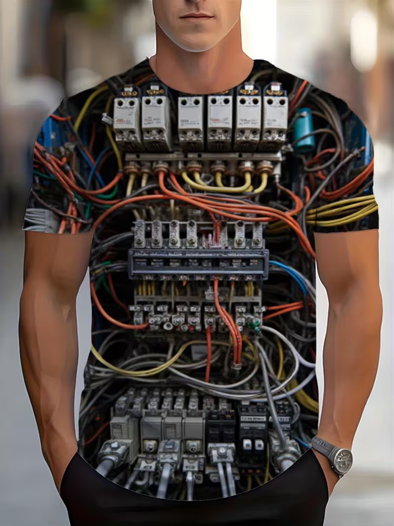 Men Electric Circuit Wire 3D A - огляд і ціна 3D Printing Engineer