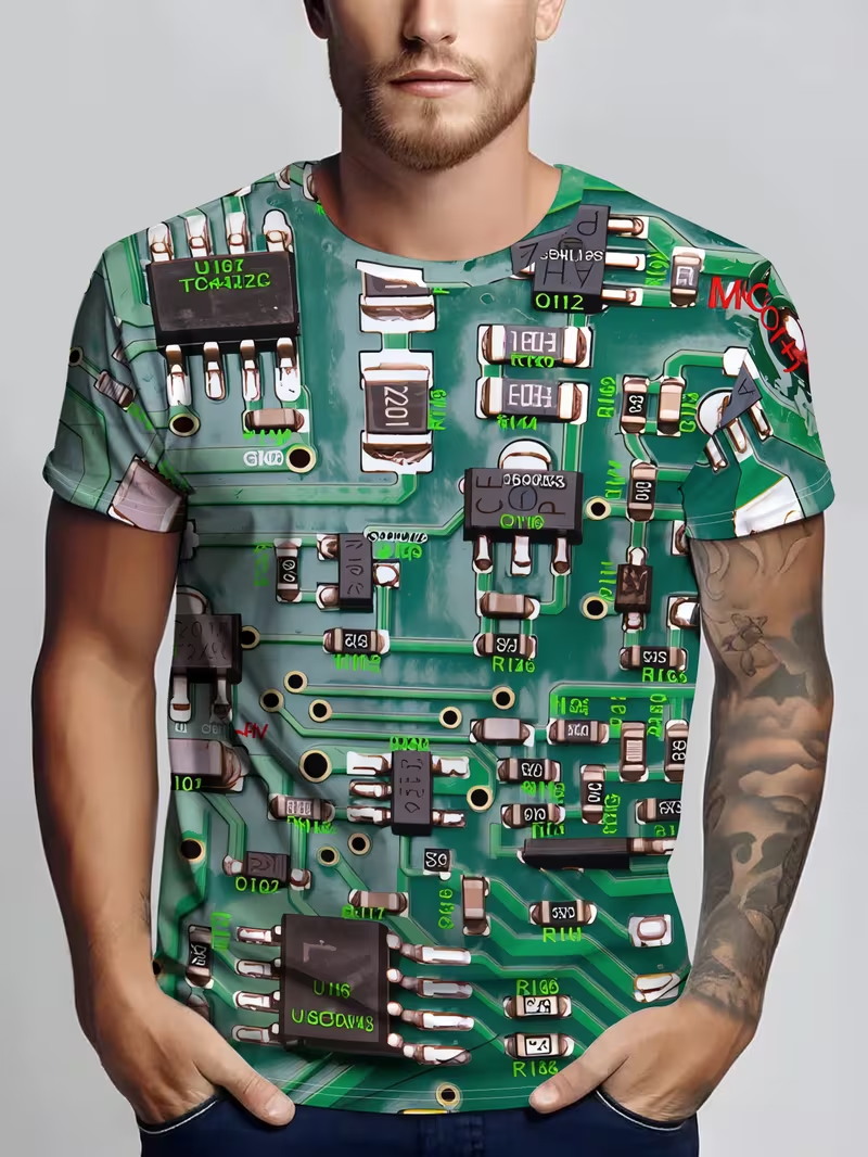 Men Electric Circuit Wire 3D A - огляд і ціна 3D Printing Engineer