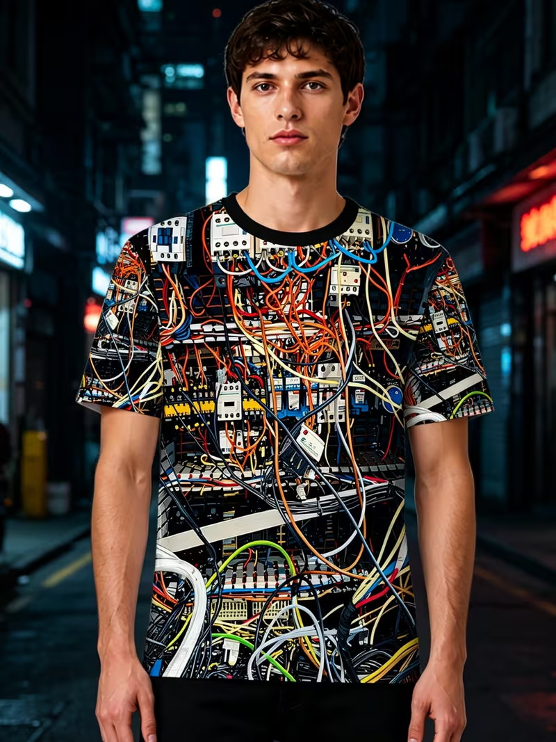 Men Electric Circuit Wire 3D A - огляд і ціна 3D Printing Engineer