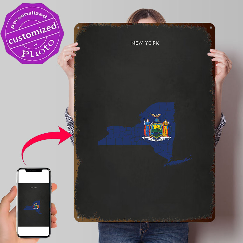 New York State Flag Map Poster - огляд і ціна 3D Printing York
