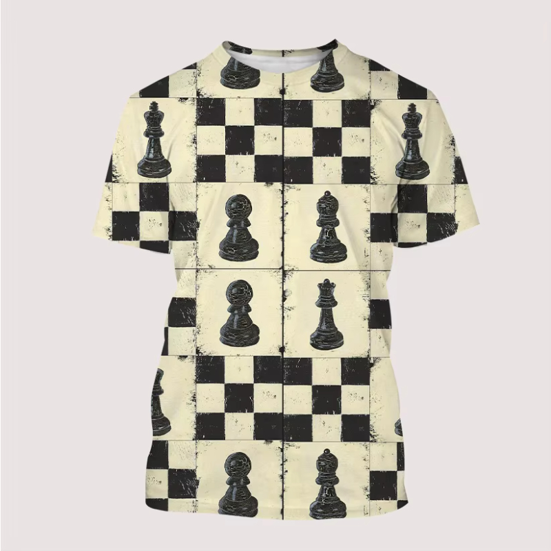 New Men's T Shirt 3D Print Int - огляд і ціна 3D Printing Chess