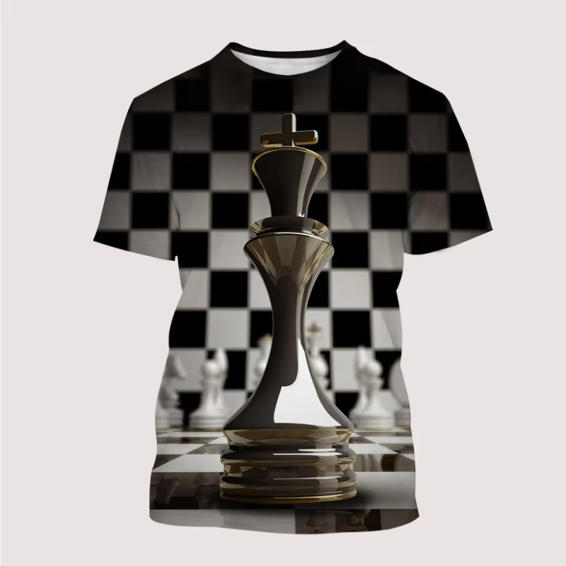 New Men's T Shirt 3D Print Int - огляд і ціна 3D Printing Chess