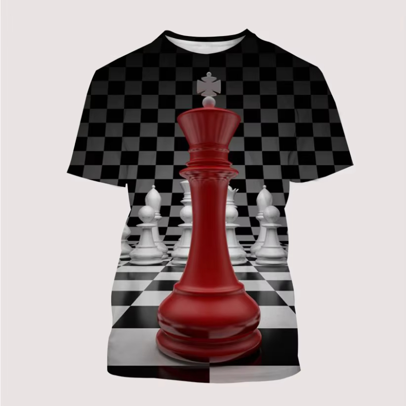 New Men's T Shirt 3D Print Int - огляд і ціна 3D Printing Chess