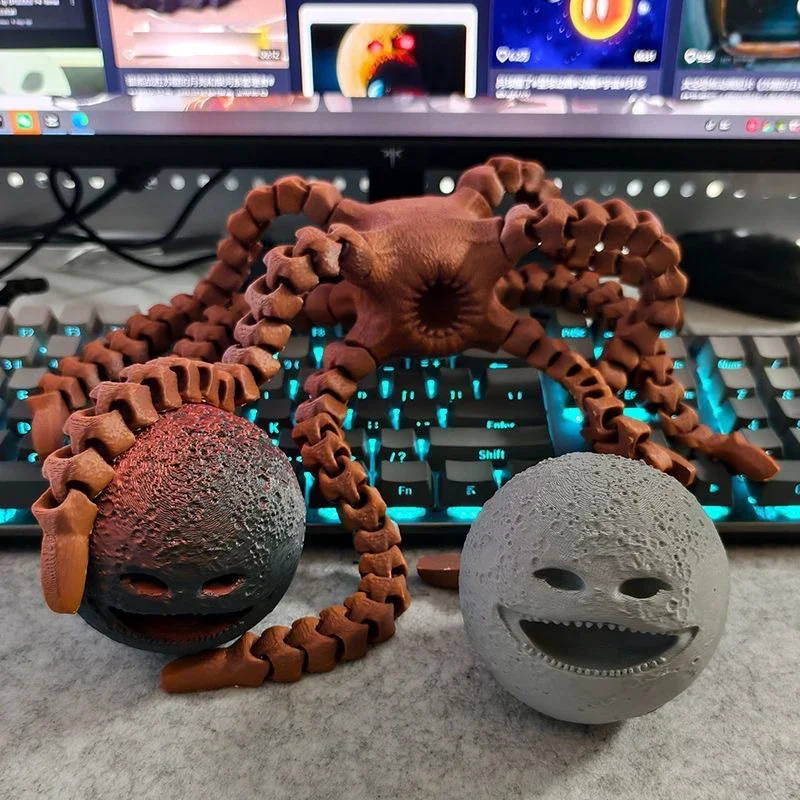 3D Printed Moon Woke Up Figure - огляд і ціна 3D Printing Mockup