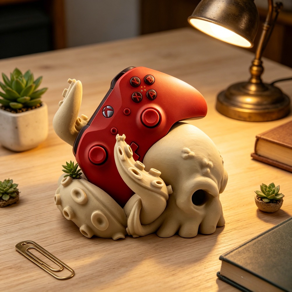 3D Printed Octopus Arm Control - огляд і ціна 3D Printing Xbox Controller Holder