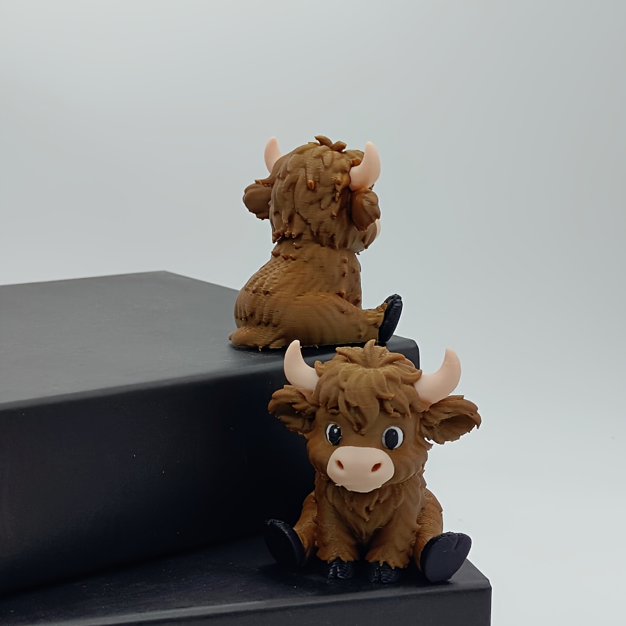 Scottish Highland Cow Statue O - огляд і ціна 3D Printing Mockup