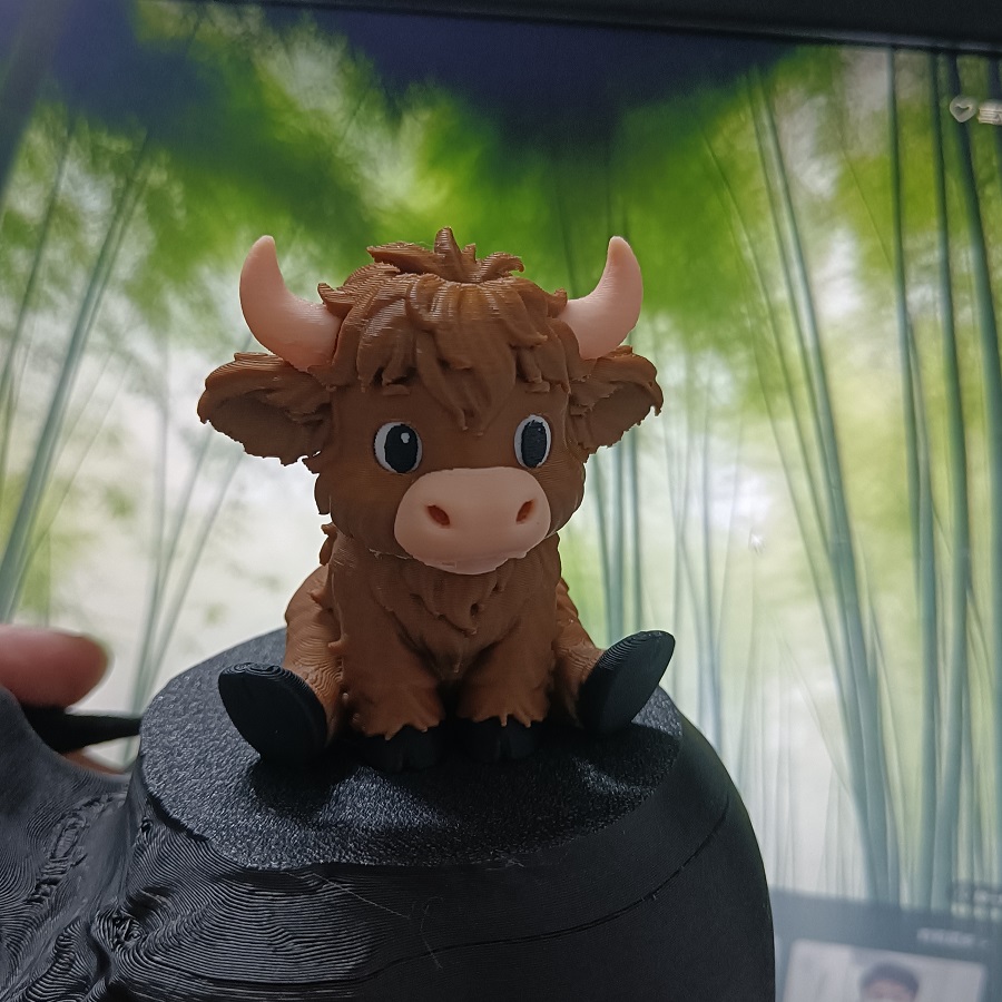 Scottish Highland Cow Statue O - огляд і ціна 3D Printing Mockup