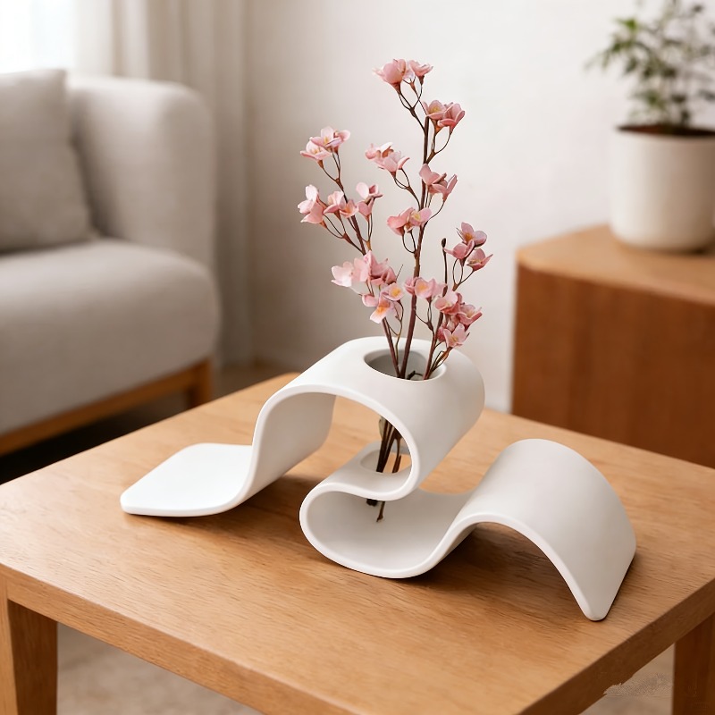 1pc Modern Minimalist Curved 3 - огляд і ціна 3D Printing Vase