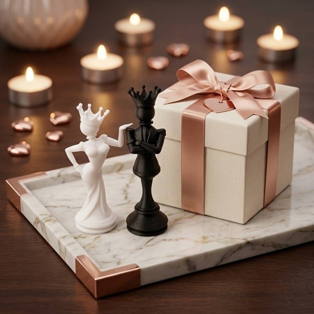2pcs Lovers Statue 3D Printed  - огляд і ціна 3D Printing Chess