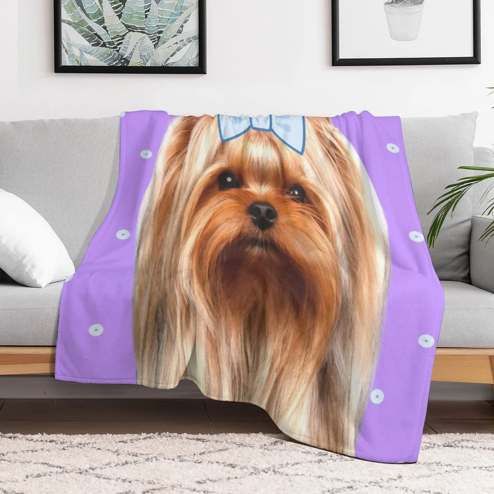 Cute purple yorkshire Throw Bl - огляд і ціна 3D Printing Yorkshire