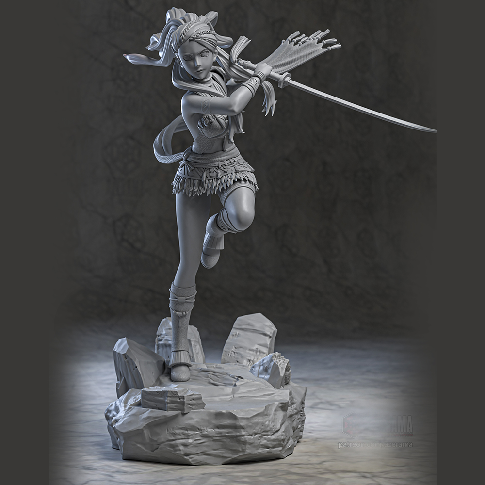 Sexy Girl Swordswoman 1/24 Sca - огляд і ціна 3D Printing Rabbit